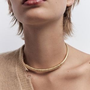 Zara Gold Coil Necklace
